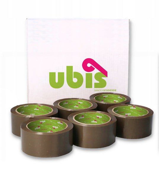 Taśma pakowa Neopak Solvent Kauczuk Naturalny Brązowa UBIS 48mm/54m 36 szt.