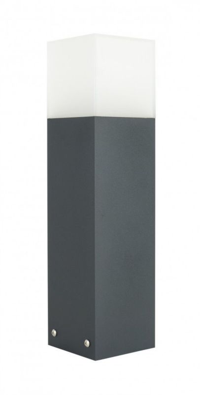 Lampa ogrodowa stojąca SU-MA Cube ciemnoszara 1 x E27 x IP44 wym: 40 x 10 x 10 cm - 1 szt.