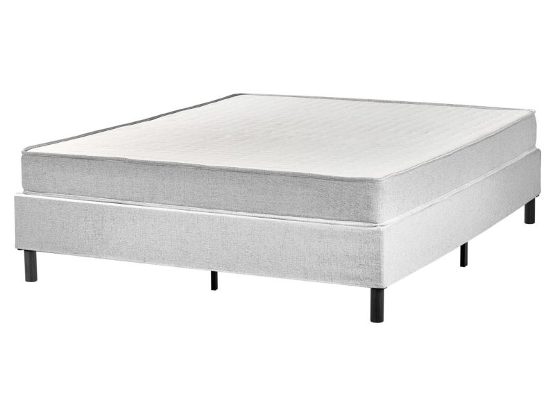 Łóżko bez zagłówka COUNTESS 160 x 200 cm Jasnoszary 1 szt.
