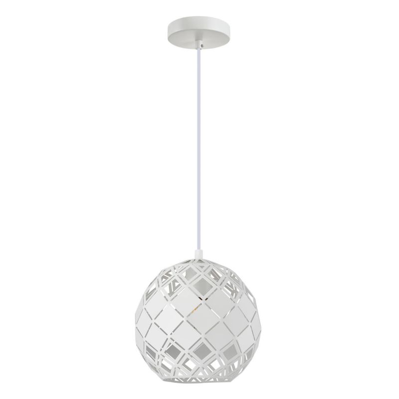 Lampa sufitowa wisząca Italux Paulela 8880 biała nowoczesna 1xE27 x 40W 1 szt.