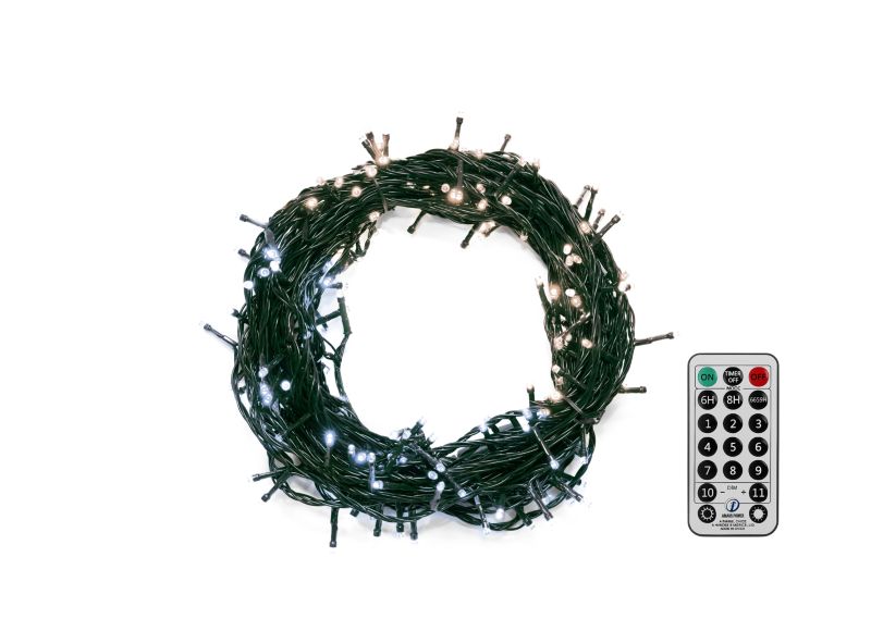 Lampki 200 LED Bulinex 19,9 m 11 efektów wewnętrzne/zewnętrzne