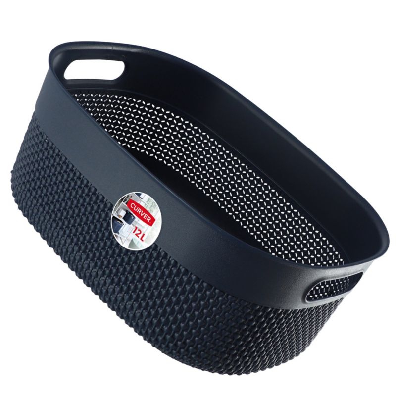 Koszyk prostokątny 12L Curver Filo Recycled, granatowy