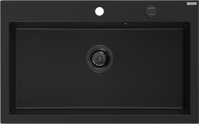 Zlewozmywak wpuszczany Mexen Elix czarny 800 x 500 mm - 6527801005-77-B