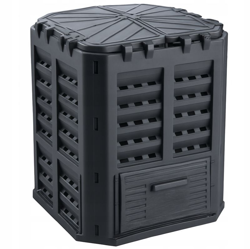 Kompostownik FEINZ Czarny Modułowy 360L Ogrodowy Mrozoodporny Zbiornik 1 Szt.
