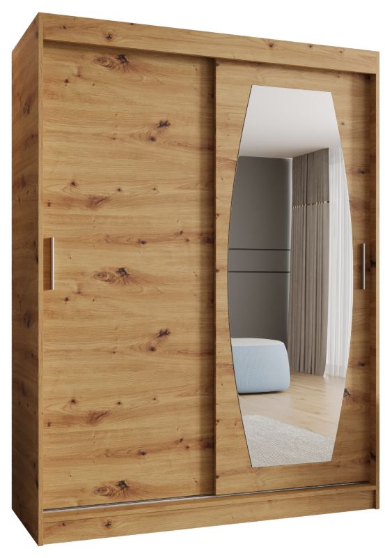 Szafa przesuwna Garderoba Abiks ROSSA 150 dąb artisan 1szt.