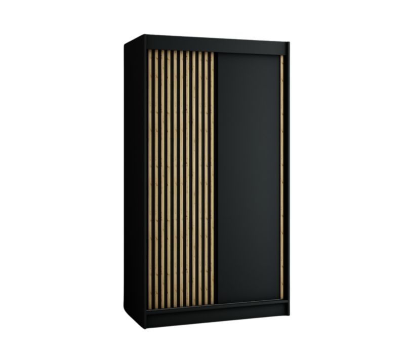 Szafa przesuwna Garderoba Abiks Lamelo 120 czarny 1 szt.