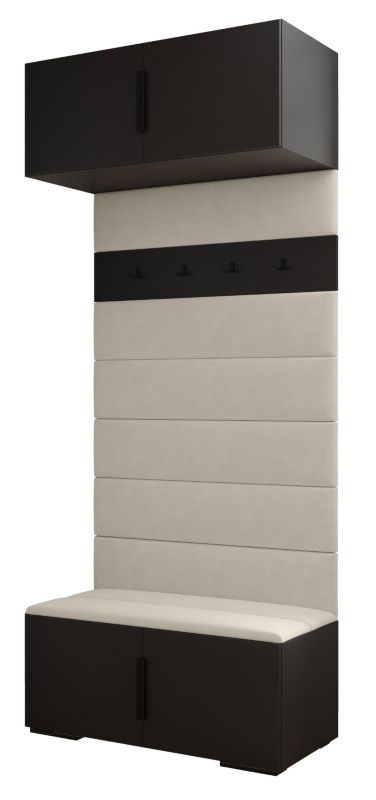 Siedzisko Abiks INOVA panele tapicerowane szer.100cm wz.1 czarny 1szt.