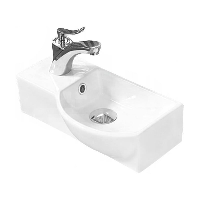 Umywalka prostokątna Mexen Hugo biała 40x22 cm 1 szt.