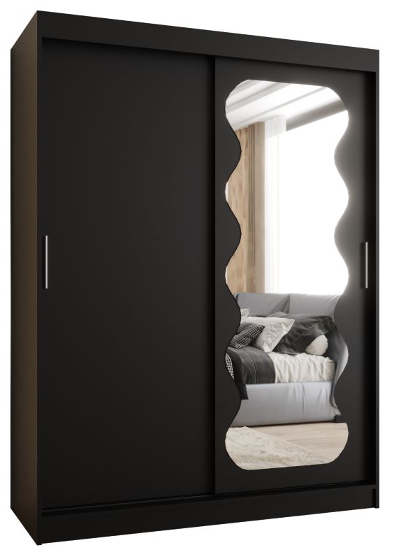 Szafa przesuwna Garderoba Abiks SPOTI 150 czarny mat 1szt.