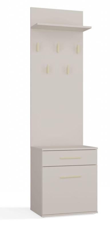 Wieszak + Szafka Na Buty Topeshop Duo Kaszmir Beż 35x50x180 cm 1 szt.