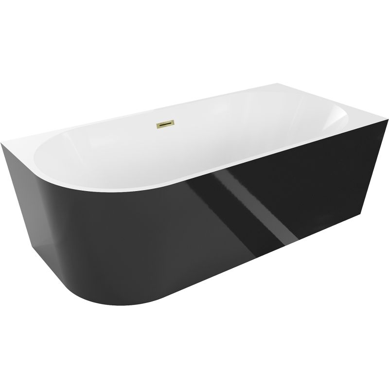 Wanna wolnostojąca Mexen Mia biały czarny 150x75 cm 1 szt.