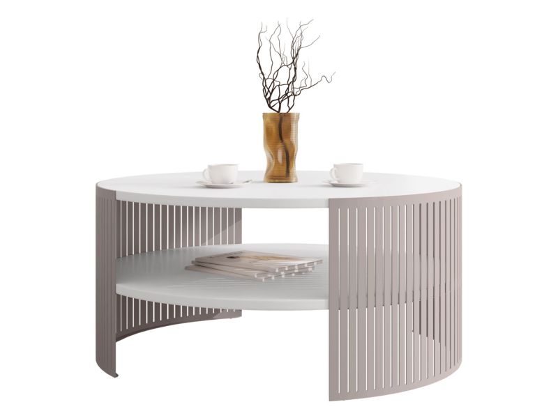 Stolik kawowy MIRJAN 24 Fikoli kaszmir/biel arktyczna 1 szt.