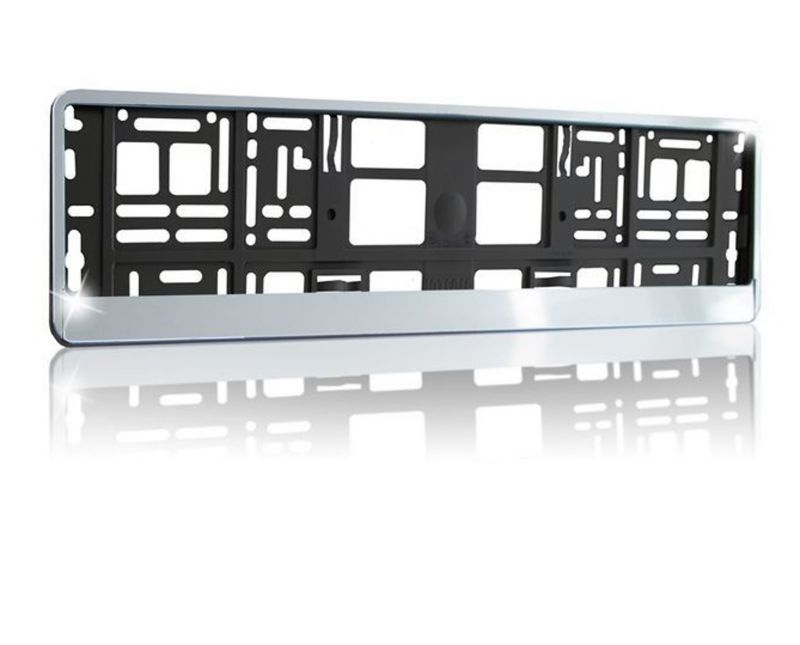 Ramka do tablic rejestracyjnych srebrna