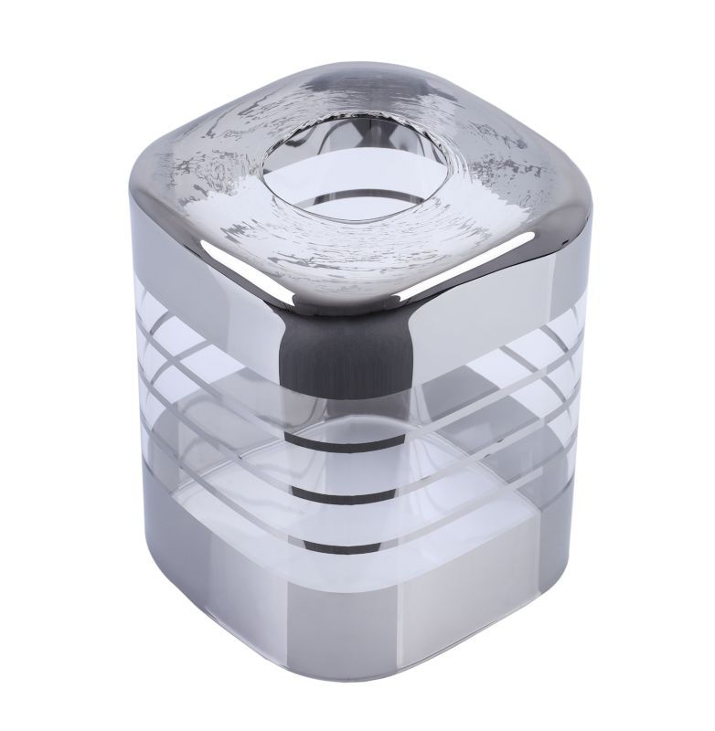 Klosz do lampy wiszącej Light Home LH Cobi E27 chrom szklany 10x12m 1szt.