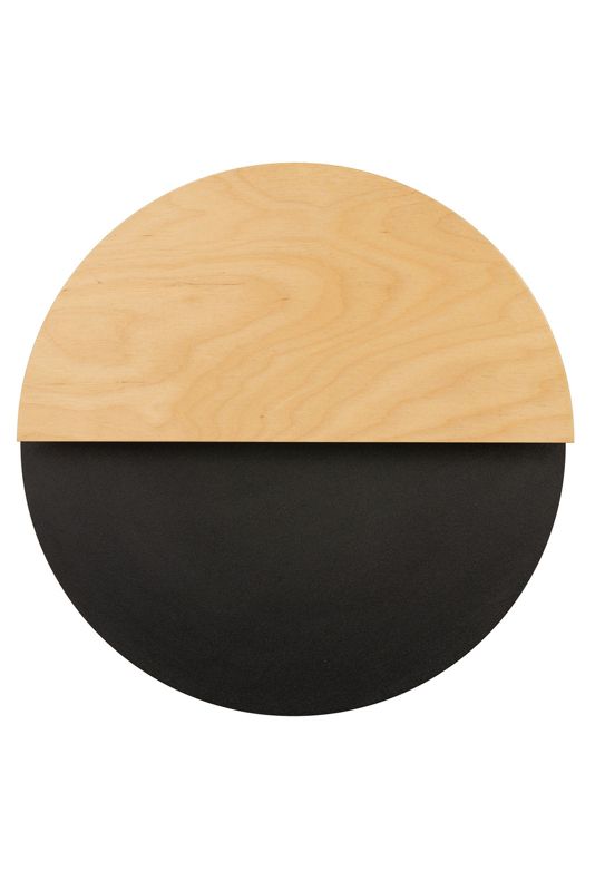 Kinkiet ścienny Sigma Lighting Luna czarny-dąb styl nowoczesny LED 7W 3000K 350lm IP20 wym: 36 x 36 x 5,5 cm - 1 szt.