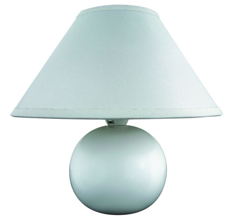 Lampa stołowa Rabalux Ariel biały matowy 1 x E14 x 40W IP20 wym: 19 x 20 x 20 cm ceramika - 1 szt.