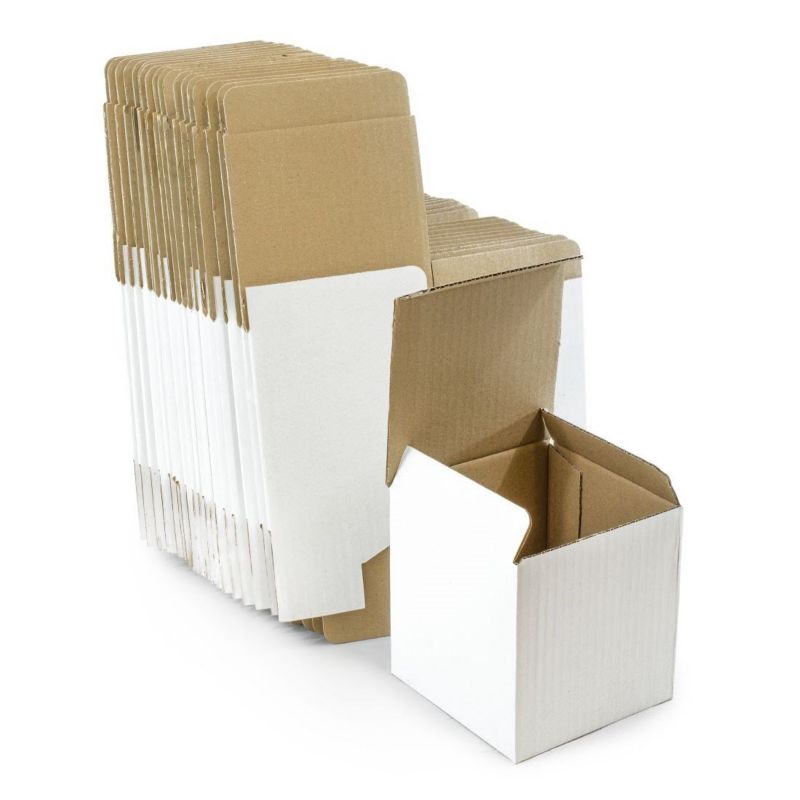 Kartony Neopak fasonowe 100x100x100mm Białe 50 szt.