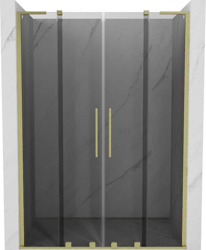 Drzwi prysznicowe przesuwne Mexen Velar L grafit 140 cm 1 szt.