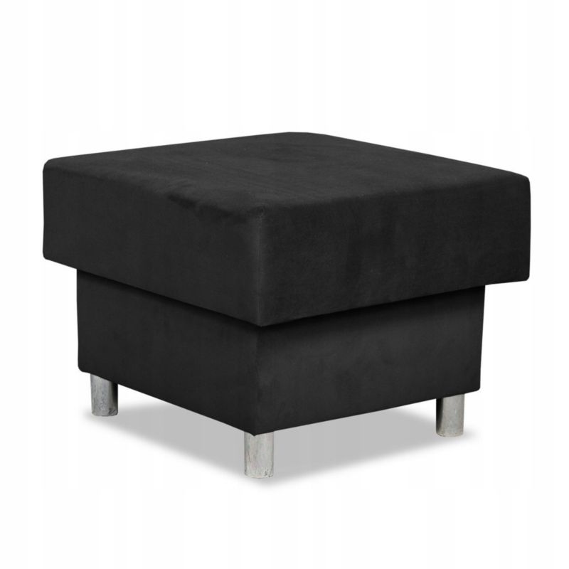 Duża pufa do salonu z pojemnikiem Family Meble Alicja czarna 1szt