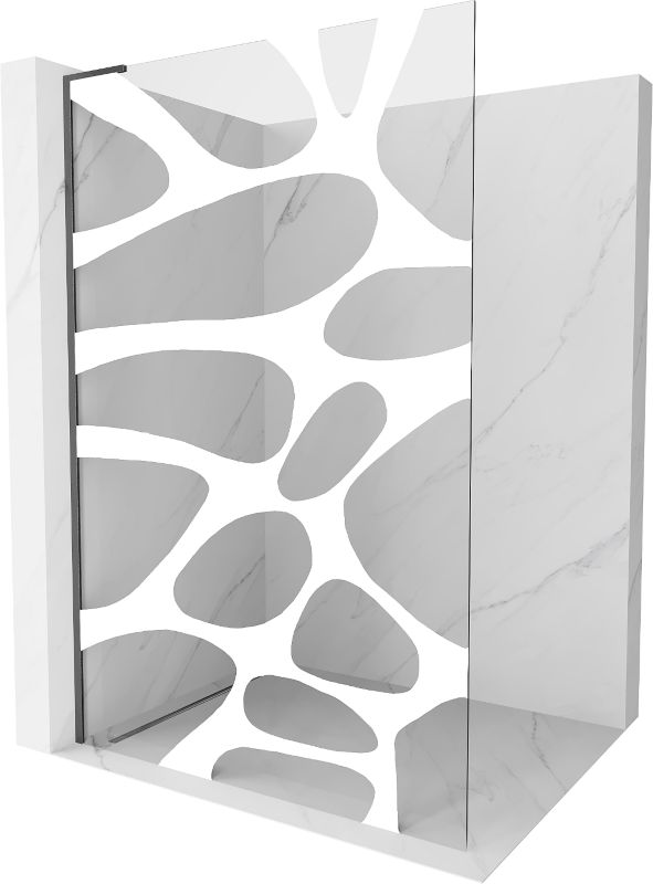 Ścianka prysznicowa Mexen Kioto L biały wzór 90x200 cm 800-090-103-66-971 szt.