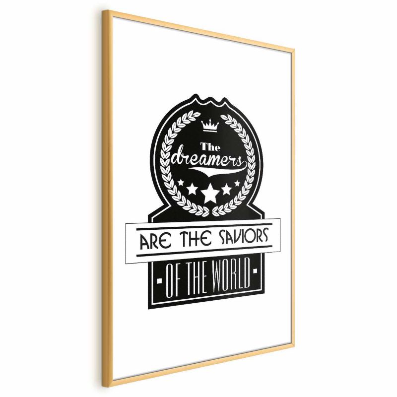 Plakat Artgeist Dreamers 29,7x42 cm z ramą złotą 1 szt