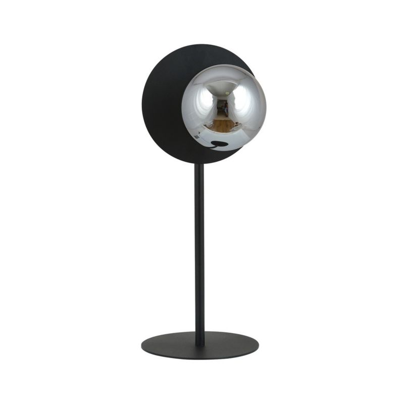 Lampa stołowa Emibig Oslo czarno-grafitowa 1 x E14 x 10W IP20 wym: 50 x 20 x 20 cm szkło - 1 szt.