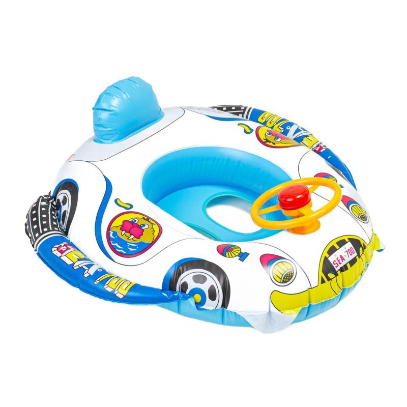 Materac dmuchany Be-active.pl pontonik z siedziskiem do pływania dla dzieci samochód 1szt