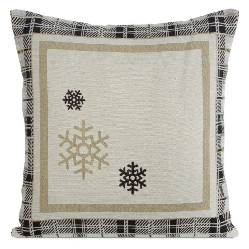 Poszewka Świąteczna Angel Eurofirany dekoracyjna na poduszkę 45x45 cm Beżowa 1 szt.