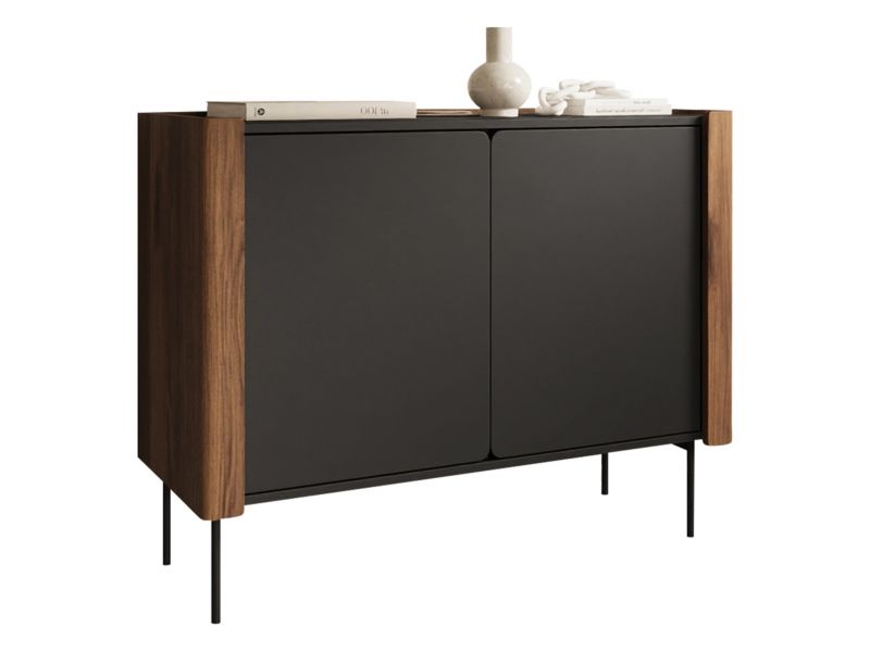 Komoda pokojowa MIRJAN 24 Wrap K105 orzech warmia / czarny 1 szt.