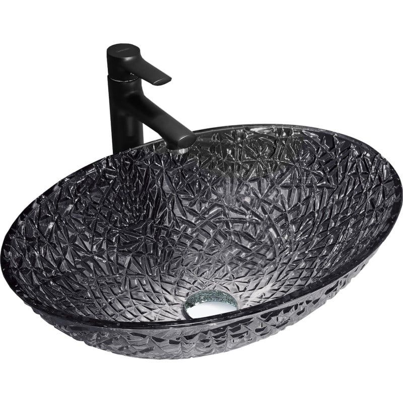 Umywalka nablatowa Mexen Goa czarna 50 x 36 cm 1 szt.