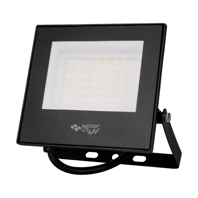 Naświetlacz LED MasterLED Tiga 30W IP65 zimna biel 6500K lampa halogen czarny 1 szt.