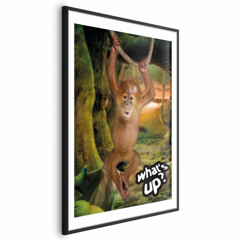 Plakat Artgeist What's Up 29,7x42 cm z ramą czarną z marginesem 1 szt