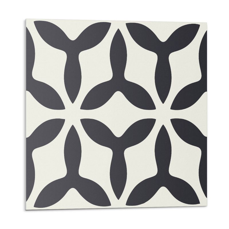 Kafelki samoprzylepne Wallfluent 50x50 cm Nowoczesny wzór z płetwami 4 szt.