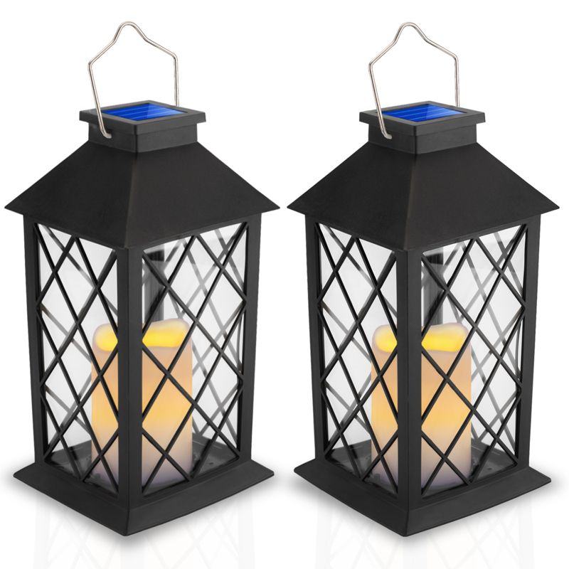 Lampa Solarna Lumiled Ogrodowa Latarnia LED Stojąca IP44 Wisząca Latarenka 2 szt.