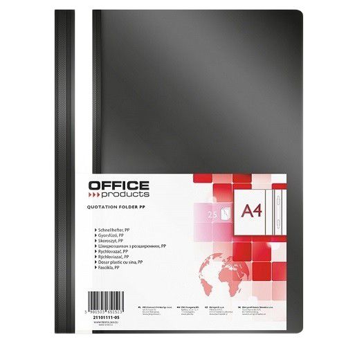 Skoroszyt A4 Office Products Skoroszyt A4 Czarny 25 szt.