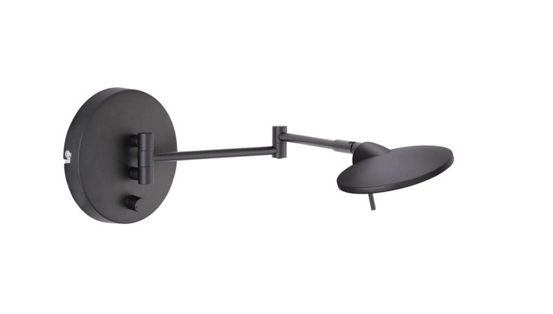 Kinkiet ścienny Trio Kazan czarny LED 8W 3000K 750lm IP20 wym: 14 x 14 x 14 cm - 1 szt.