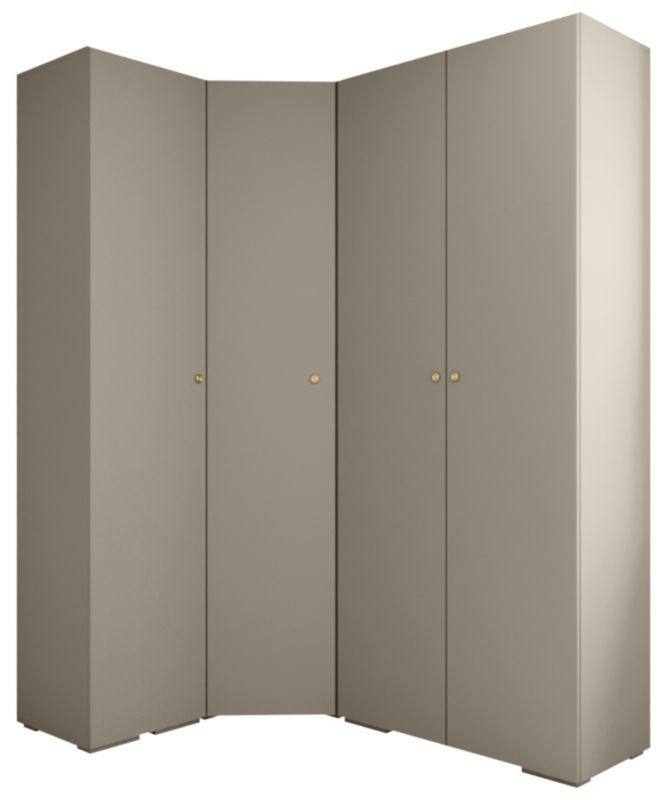 Garderoba wysoka do przedpokoju Abiks INOVA 2 Z3 kaszmir+złoty 1 szt.