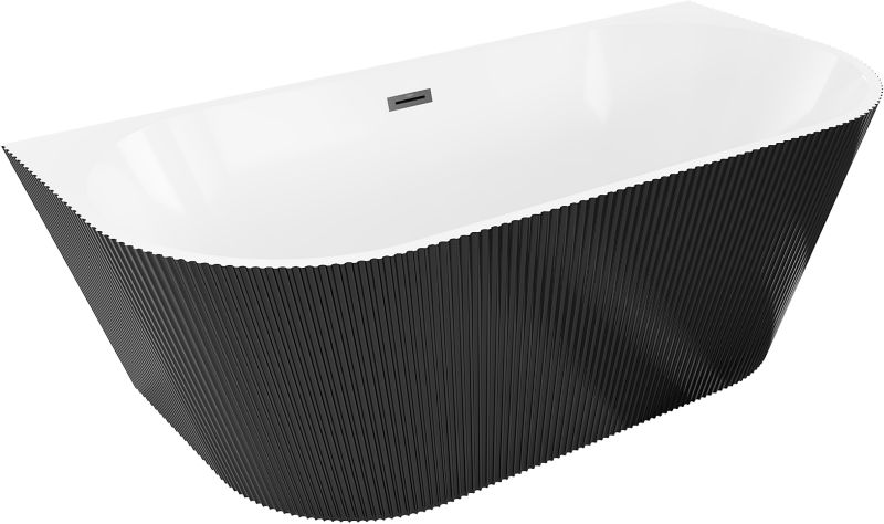 Wanna przyścienna Mexen Oris biała/czarna 150x75 cm .- 52871507575-70 1 szt.