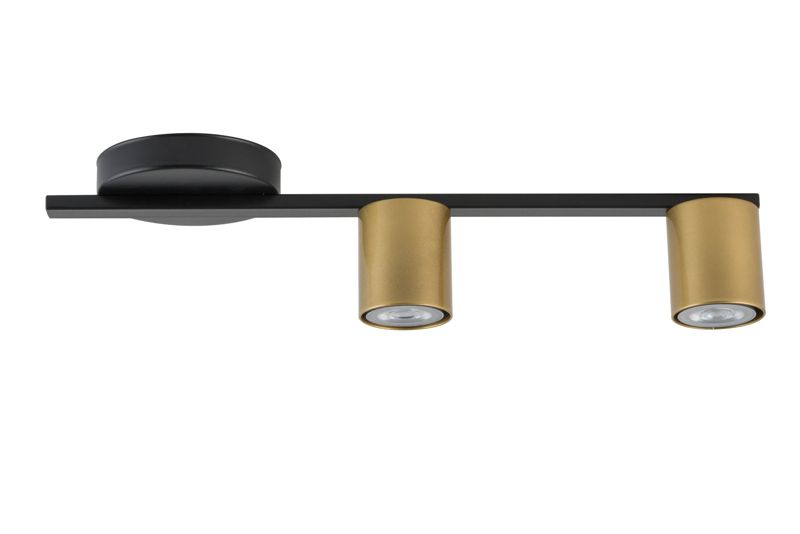 Lampa sufitowa wisząca Sigma Lighting Sky 1314 czarno-złota dekoracyjna 2xGU10 x 1 szt.