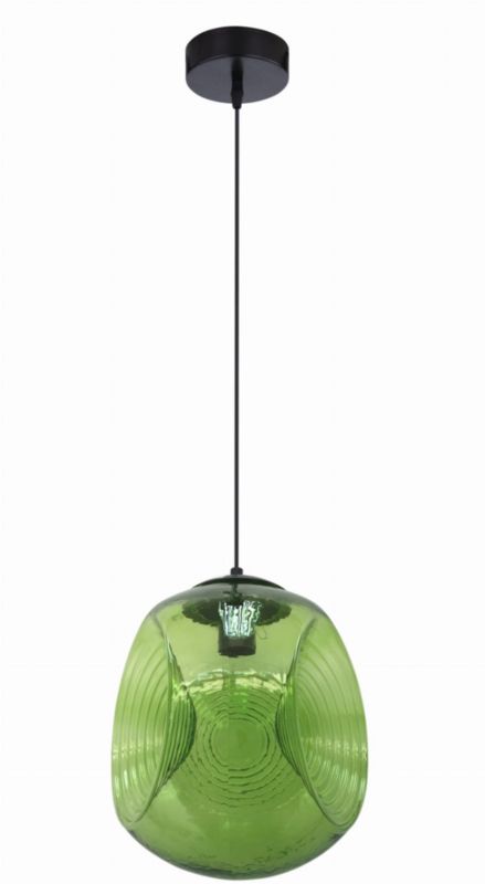 Lampa sufitowa Candellux Club czarno-zielona wym: 115 x 28 x 28 cm 1xE27 x 60W 1 szt.