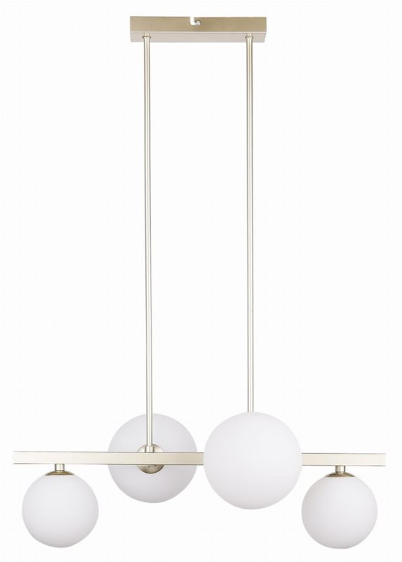 Lampa sufitowa Candellux Kama mosiądz-biała białe kule 4xG9 x 28W 1 szt.