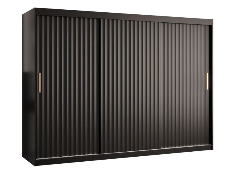 Szafa przesuwna MIRJAN 24 Riflo Wave 1 250 czarny 1 szt.