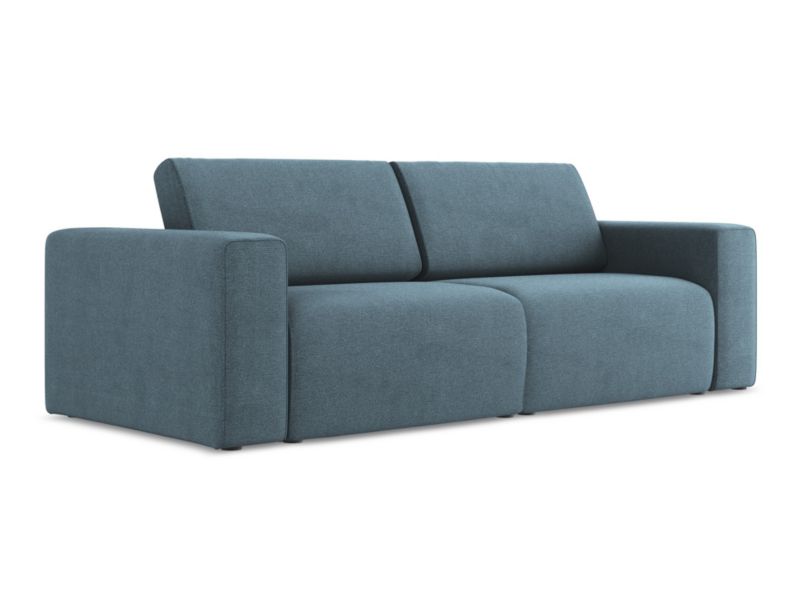 3-osobowa kanapa modułowa LaMiaSofa CASERTA z tkaniny strukturalnej 224x103 cm jasny niebieski 1 szt.