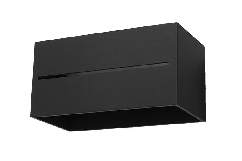 Kinkiet ścienny Sollux Lighting Lobo czarny 2 x G9 x 40W IP20 wym: 10 x 20 x 20 cm - 1 szt.