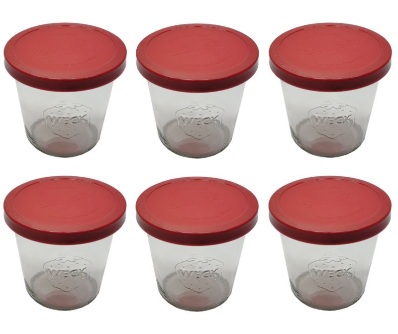 Słoiki MODO24 Weck 580 ml fi 100 mold silikonowe wieka 6 kpl.