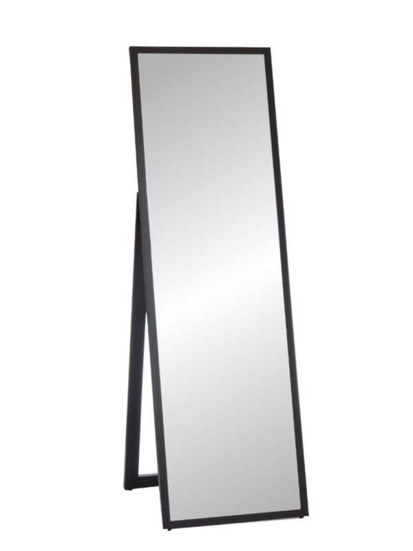 Duże lustro stojące Profilmat 170x50 rama premium wąska czarna 1szt.