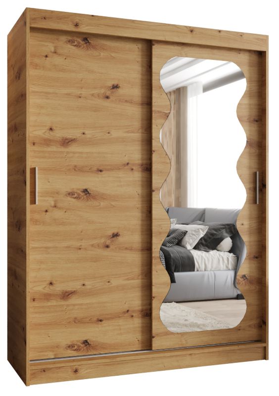 Szafa przesuwna Garderoba Abiks SPOTI 150 dąb artisan 1szt.