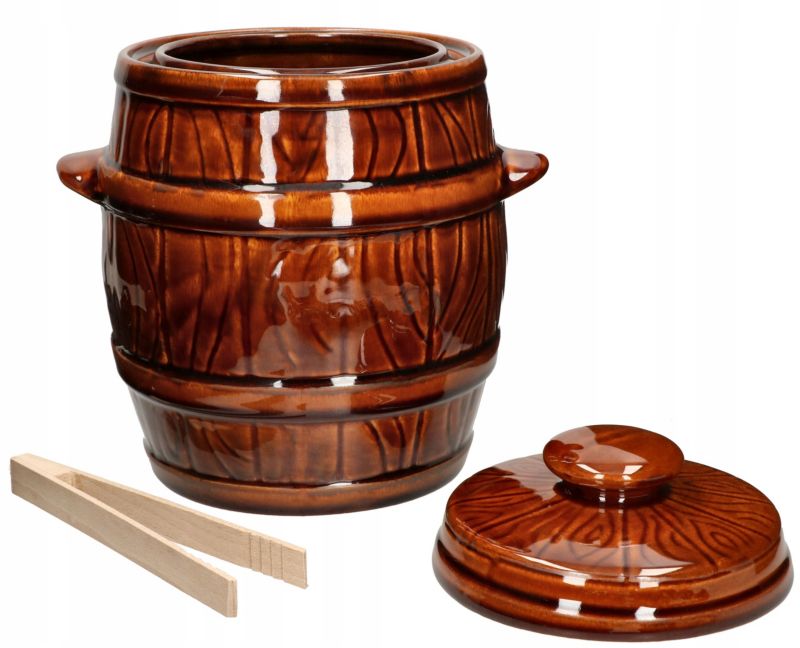 Beczka kamionkowa KOTARBAU z kołnierzem 3,5 l 1 szt.