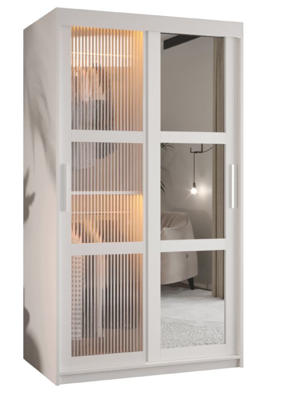 Szafa przesuwna Garderoba Abiks FLUTES 2 100 biały 1 szt.