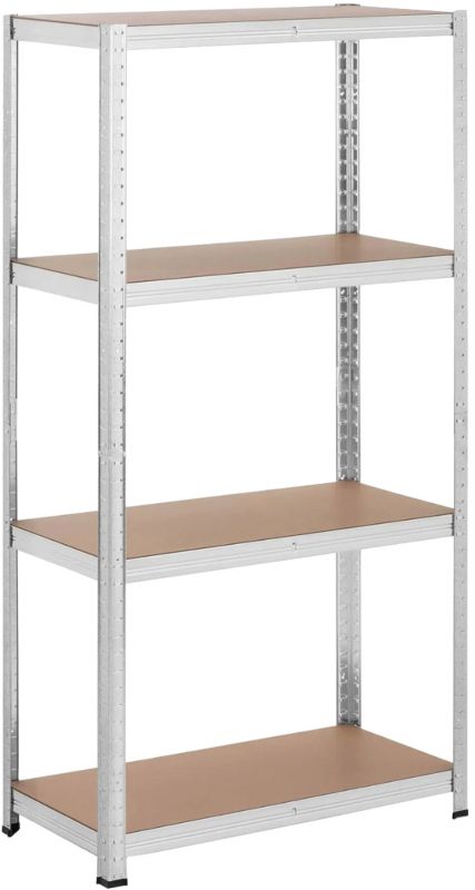 Regał metalowy magazynowy 4 półki FUNFIT HOME&OFFICE do piwnicy garażu 150x75x30cm 600kg 1 szt.